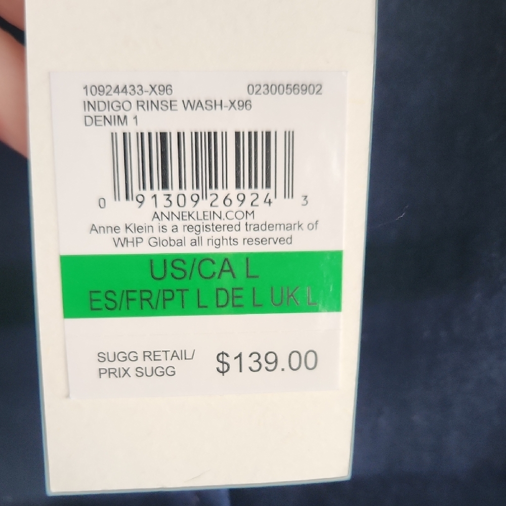 NWT Anne Klein Denim Blazer SZ Large - Picture 5 of 6